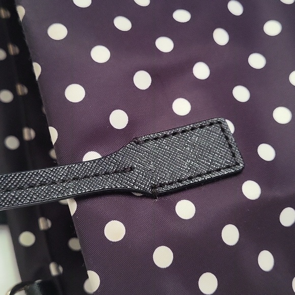 Kate Spade Loden Black Black White PolkaDot Detachable Strap Crossbody Bag - Picture 7 of 10